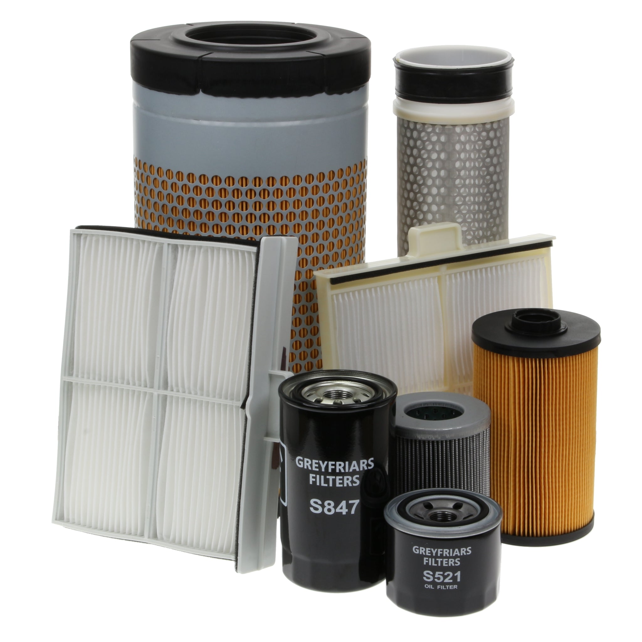 Filter Set (groß) passend für Kobelco SK 024 mit Motor 2TN84L Filter Set (groß) passend für Kobelco SK 024 mit Motor 2TN84L
