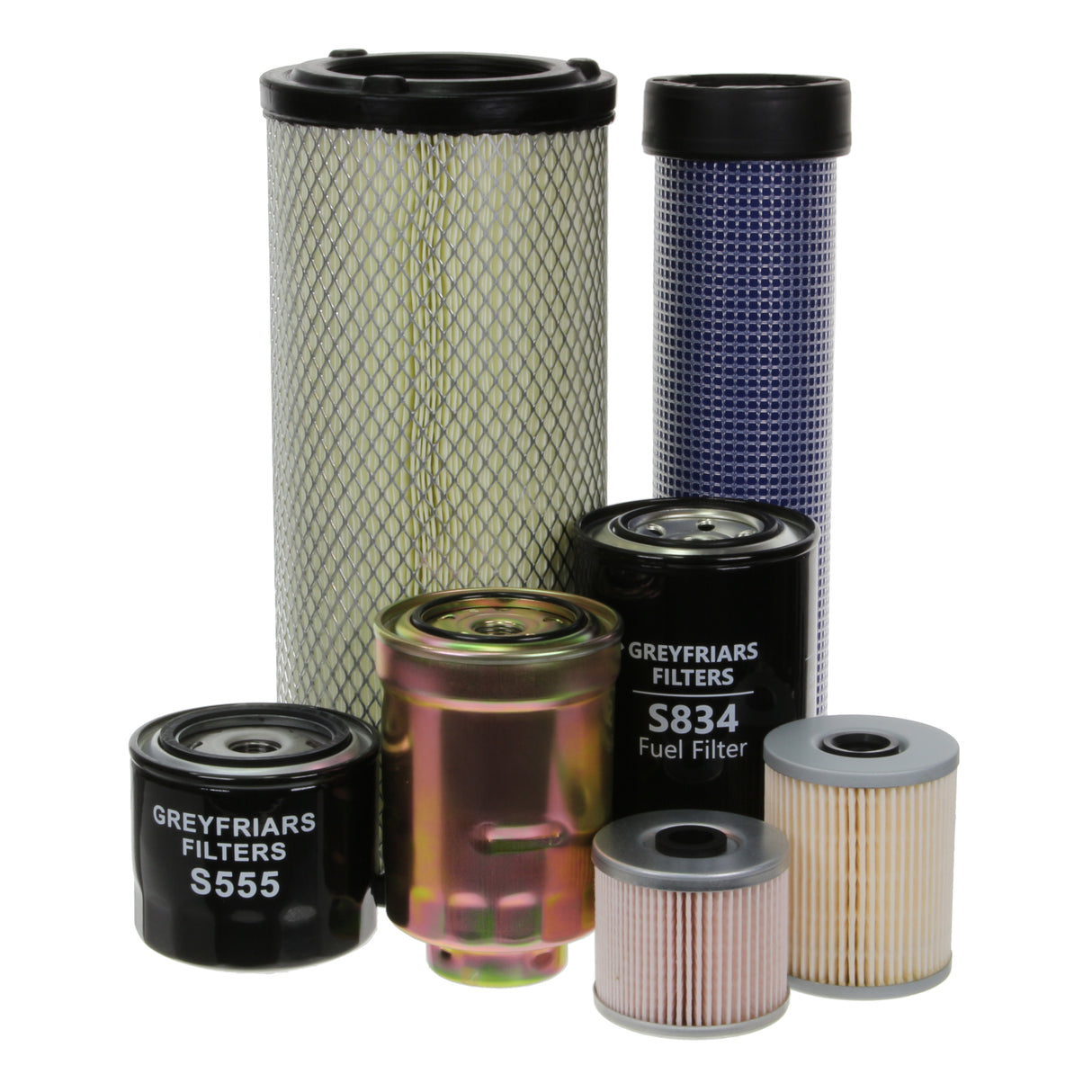 Filter Service Kit for Kubota KX 080-4 ALPHA Mini Excavator | Engine ...
