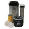 Filter Service Kit for Kubota U 10-3 Mini Excavator (0.9T) | Engine: Kubota D 722 BH 4 Diesel (10HP/7KW) | Years: 01/2003 - 01/2009 thumbnail 1
