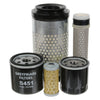 Filter Service Kit for Kubota U 17-3 ALPHA Mini Excavator (1.5T) | Engine: Kubota D 902 BH 1 Diesel (15HP/11KW) | Years: 01/2008 Onwards thumbnail 1