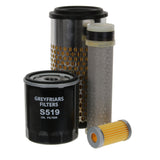 Filter Service Kit for New Holland TZ 24 D Tractor | Engine: Shibaura