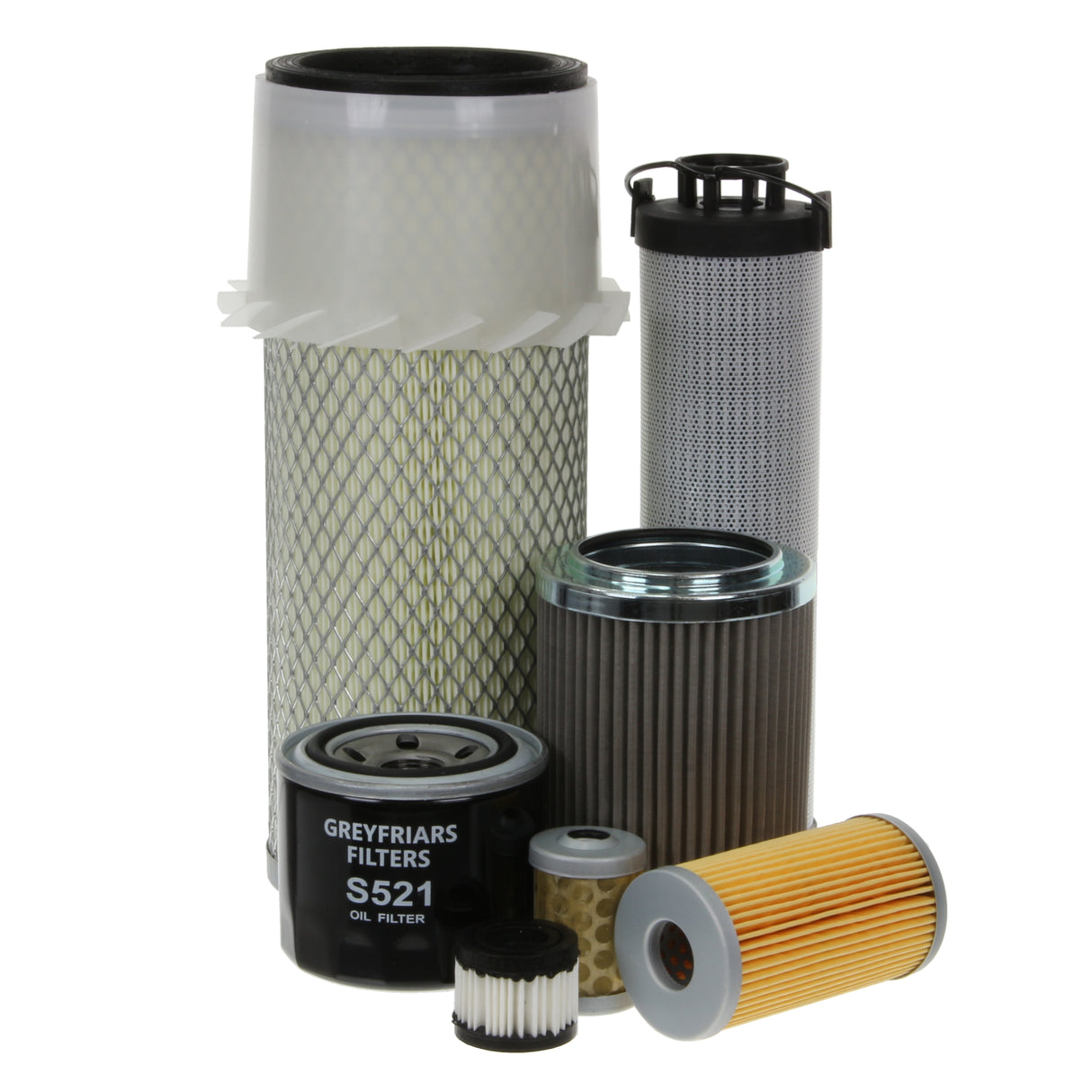 Filter Service Kit for Yanmar B 37 V Mini Excavator | Engine: Yanmar 3 TNE 88-B1A