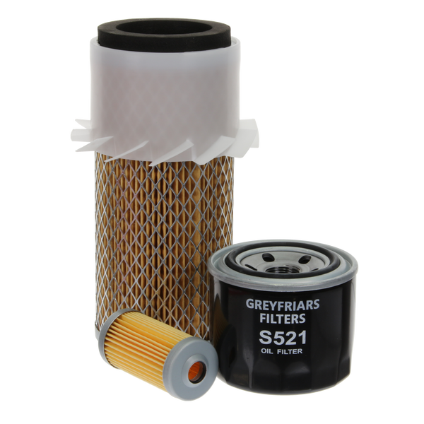 500 Hour Filter Service Kit fits John Deere 455 Mower | Engine: Yanmar 3TNA72 22 HP