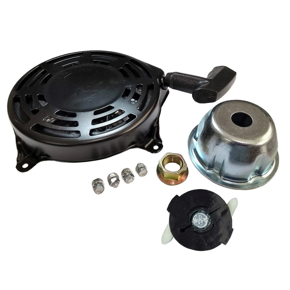 Recoil Starter Assembly fits Briggs & Stratton Quantum & Europa 128700 129700 12F800 12G700 12G800 (Replaces 493295, 497598)