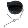 Black Plastic Tank Cap for Diesel fits Thwaites, JCB & Terex [90mm O/D, 67mm I/D] thumbnail 1