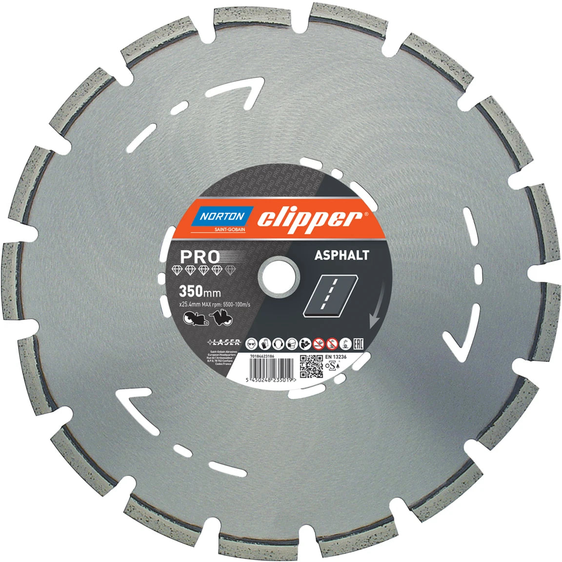 Clipper Pro Asphalt 350mm Asphalt & Abrasive Materials (20mm Bore)