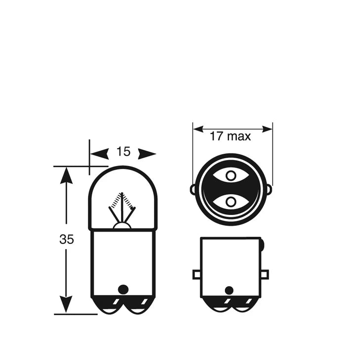 24V 5W BA15D SBC Bulb