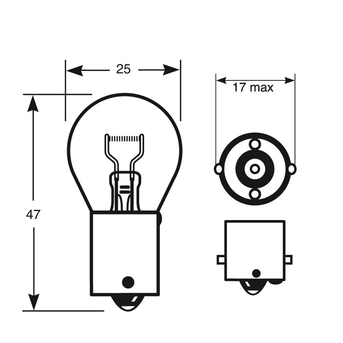 24V 21W BA15S SCC Bulb