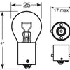 12V 21W Amber Bulb Base BA15s (SCC) thumbnail 1