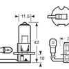 12V 55W PK22S H3 Bulb thumbnail 1