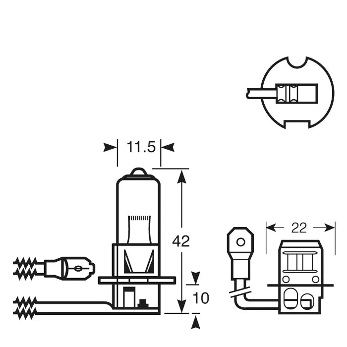 24V 70W H3 Bulb