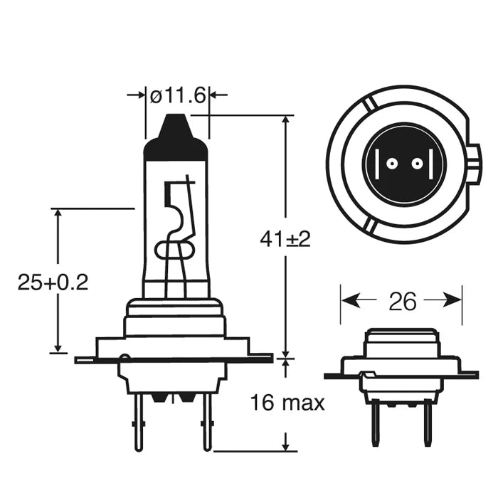 24V 70W H7 Bulb