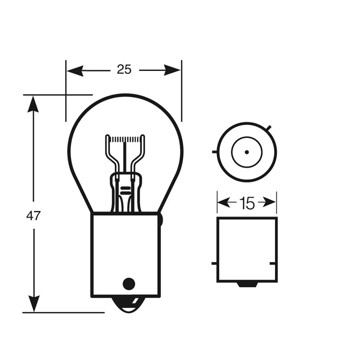 24V 21W (Amber) Bulb