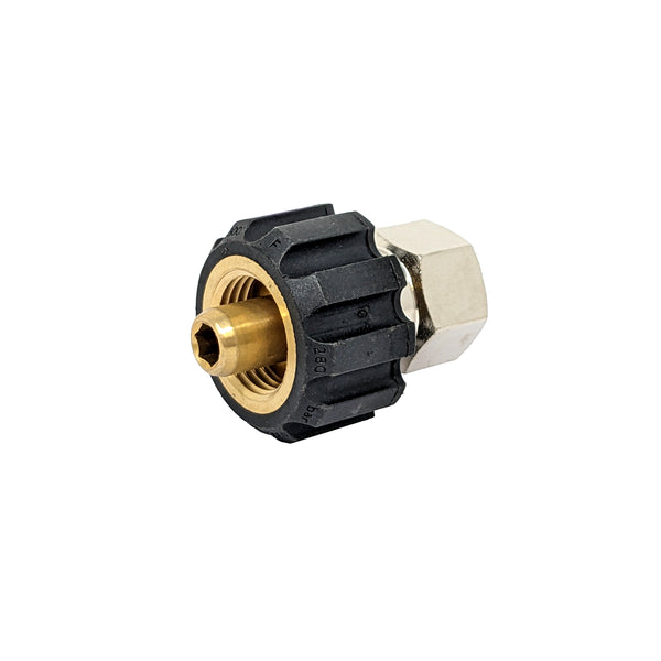 Screw Coupling Long Nosed 3/8" Female Black Collar