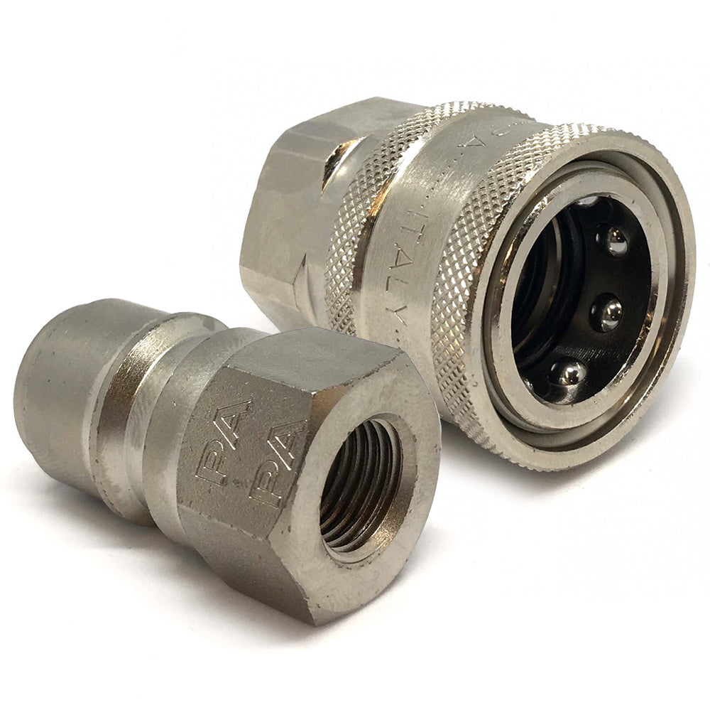 PA ARS 220 Stainless Steel 3/8" BSP Quick Release Coupling Set - For Pressure Washer