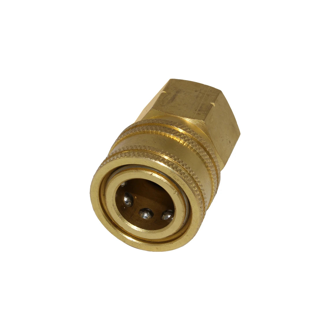 BRASS FEMALE QUICK COUPLING 1 O-RING 3/8 MALE THREAD