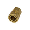 BRASS FEMALE QUICK COUPLING 1 O-RING 3/8 MALE THREAD thumbnail 1