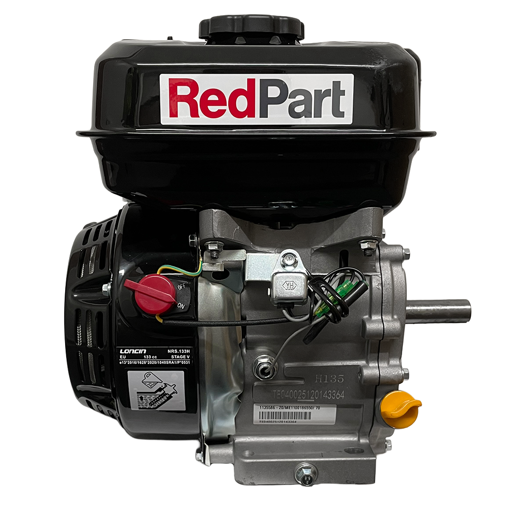 RedPart G120 Engine, 3.5HP - 4.0HP, 3/4" (19mm) Parallel Shaft, Recoil Start
