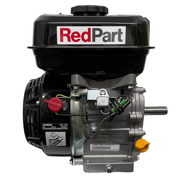 RedPart RP135-P Engine 3.5HP - 4.0HP | Replaces Honda GX120 | 3/4" (19mm) Parallel Shaft | Recoil Start