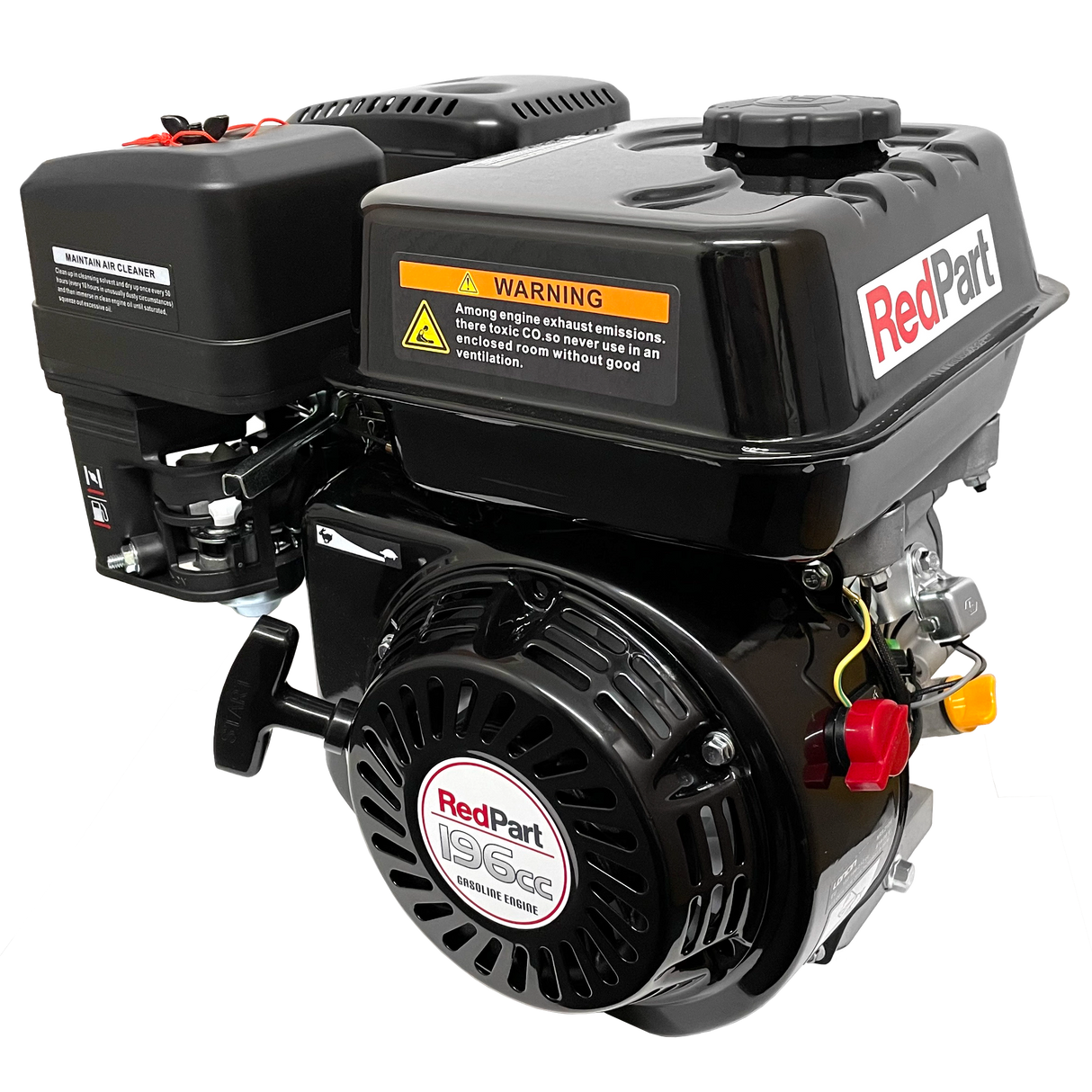 RedPart G200 Engine 5.5HP - 6.5HP, 3/4" (19mm) Parallel Shaft, Recoil Start