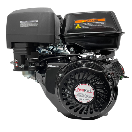 RedPart G420 Engine 12-15hp 1" Parallel Shaft Recoil Start