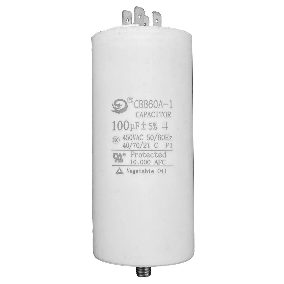 100UF CBB60 Electric Motor Capacitor 50/60Hz