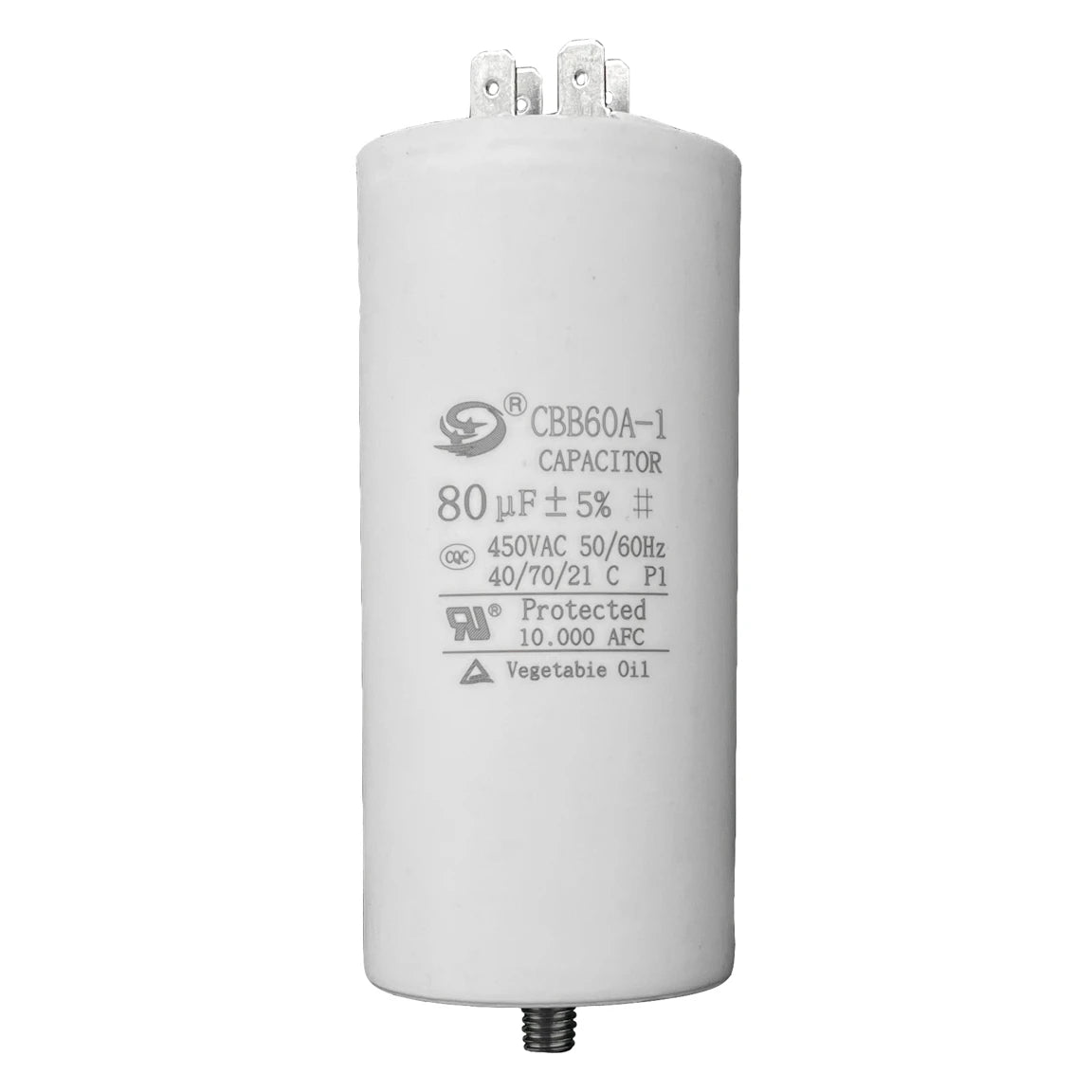 80UF CBB60 Electric Motor Capacitor 50/60Hz