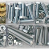 Mixed M10 (BZP) Setscrews,Nuts,Washers (Qty 150) thumbnail 1