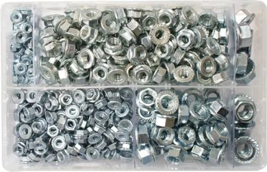 Serrated Flange Nuts M5-M15 BZP (Qty 370)