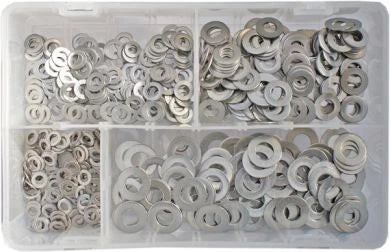 Stainless Steel Flat Washers M5-M10 (Qty 650)