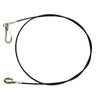 Trailer Breakaway Safety Cable - 1.5M with Hook and Cable Cover thumbnail 1