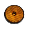 Orange / Amber Round Reflector 60mm O/D with 5mm Hole thumbnail 1