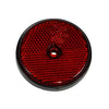 Red Round Reflector 60mm O/D with 5mm Hole thumbnail 1