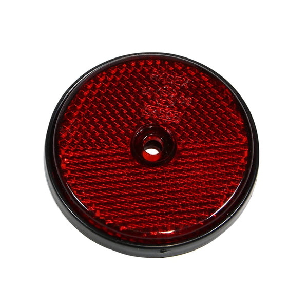 Red Round Reflector 60mm O/D with 5mm Hole