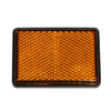 Amber / Orange Rectangular Reflector 62mm x 45mm with Sticker thumbnail 1