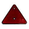 Red Triangular Reflector 153mm x 135mm 2 holes Ø 5mm Pitch: 70mm thumbnail 1