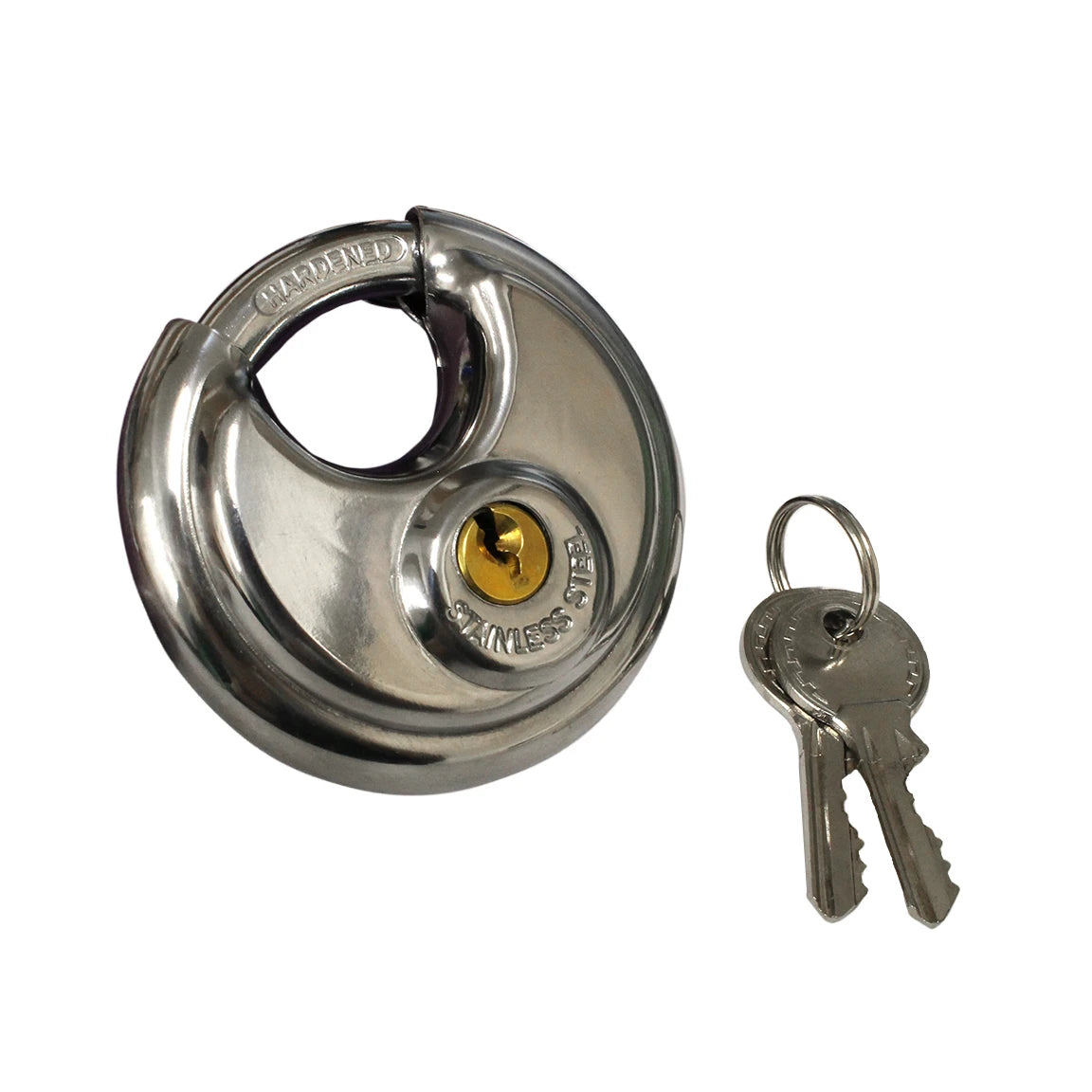 Stainless Steel Pad Lock - 70mm Diameter