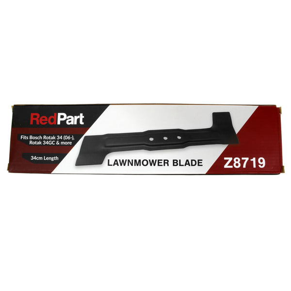 Lawnmower Blade Fits Bosch Rotak 34 (2006 onwards) | Length: 340mm (34cm) | Replaces: F016L65157