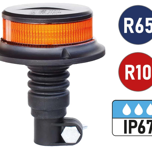 VisionRed Ultra Low Profile Amber LED Beacon Flexible