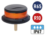 VisionRed Ultra Low Profile Amber LED Beacon Single Bolt