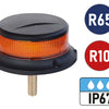VisionRed Ultra Low Profile Amber LED Beacon Single Bolt thumbnail 1
