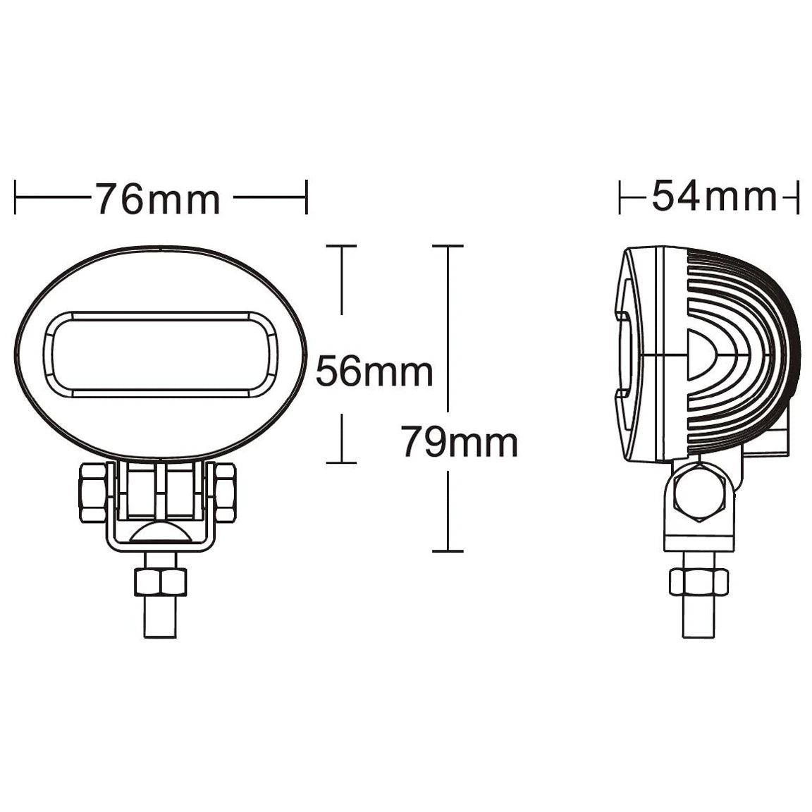 VisionRed Red Line Forklift Safe Working Zone LED Marking Light