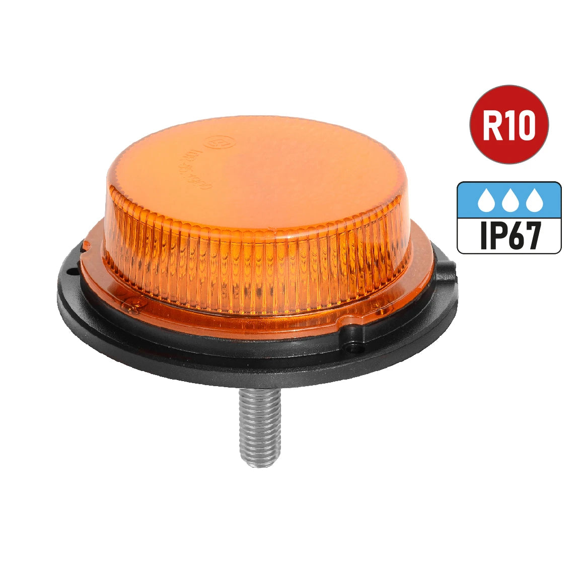 Vision Red Eco Single Bolt LED Beacon - AMBER