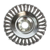 Derusting Weeding Wheel Strimmer Head with Knotted Steel Wire - Bore Size 25.4mm (15cm) thumbnail 1