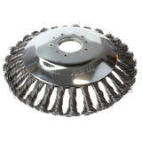 Derusting Weeding Wheel Strimmer Head with Knotted Steel Wire - Bore Size 25.4mm (15cm)