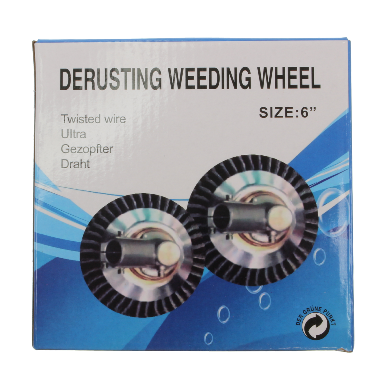 Derusting Weeding Wheel Strimmer Head with Knotted Steel Wire - Bore Size 25.4mm (15cm)