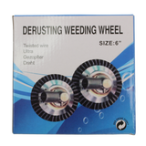 Derusting Weeding Wheel Strimmer Head with Knotted Steel Wire - Bore Size 25.4mm (15cm)