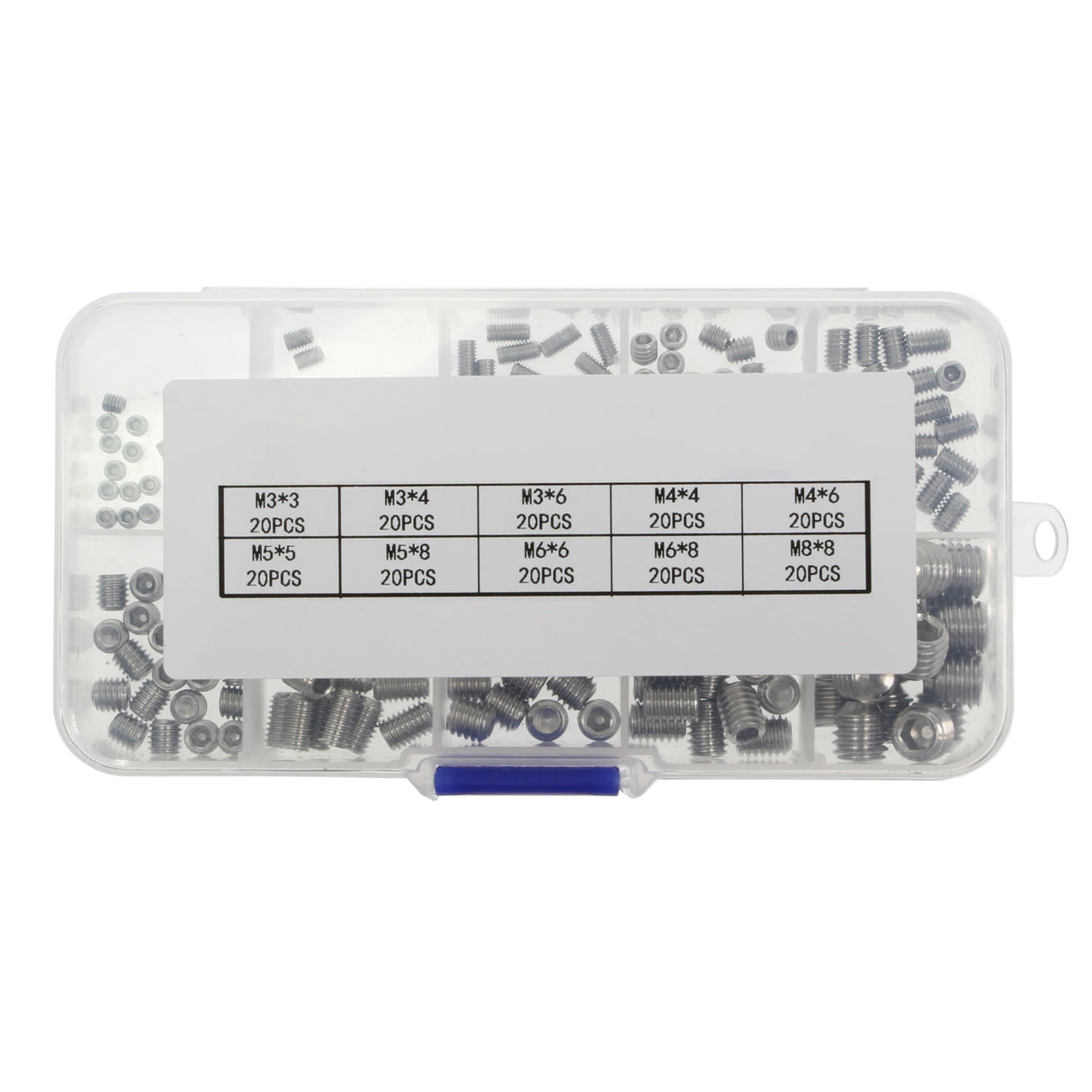 M3 - M8 Assorted Mini Grub Screws (200pcs)