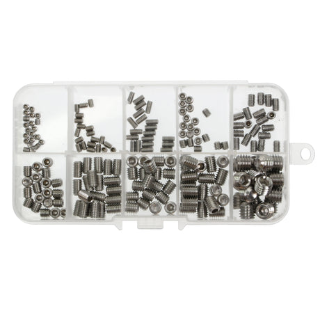 M3 - M8 Assorted Mini Grub Screws (200pcs)