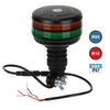 Vision Red Dual Lens Flexible Stem / Pole Mount LED Beacon - Amber/Green thumbnail 1